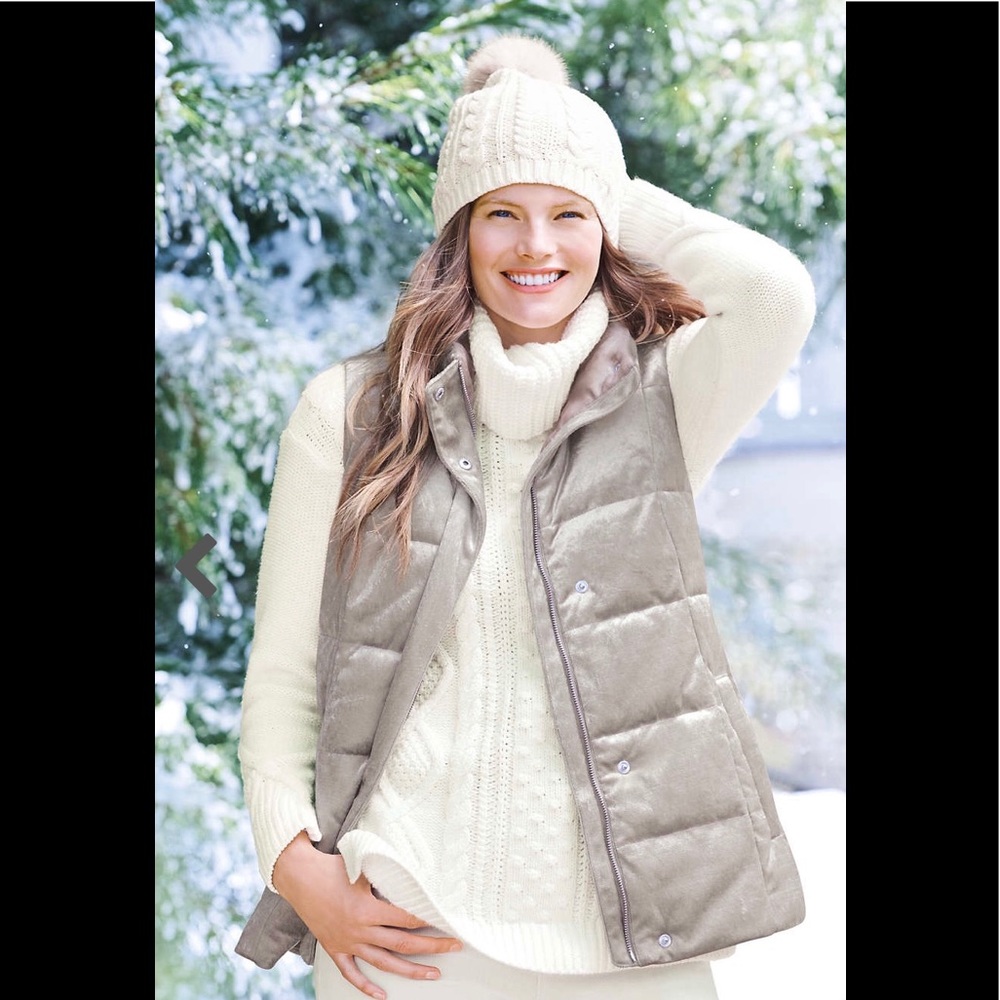 Lands end Womens vest Medium NWOT